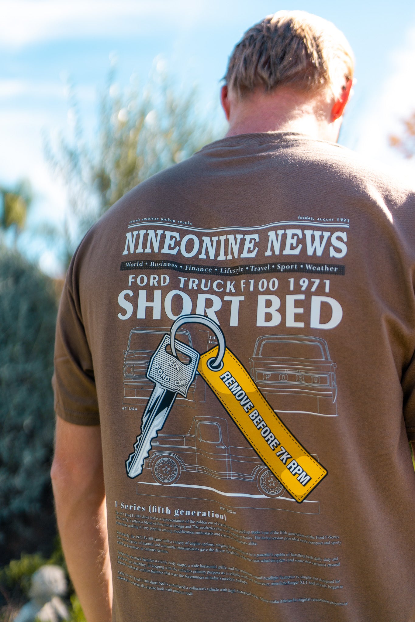 F100 Jet Tag Tee! Brown