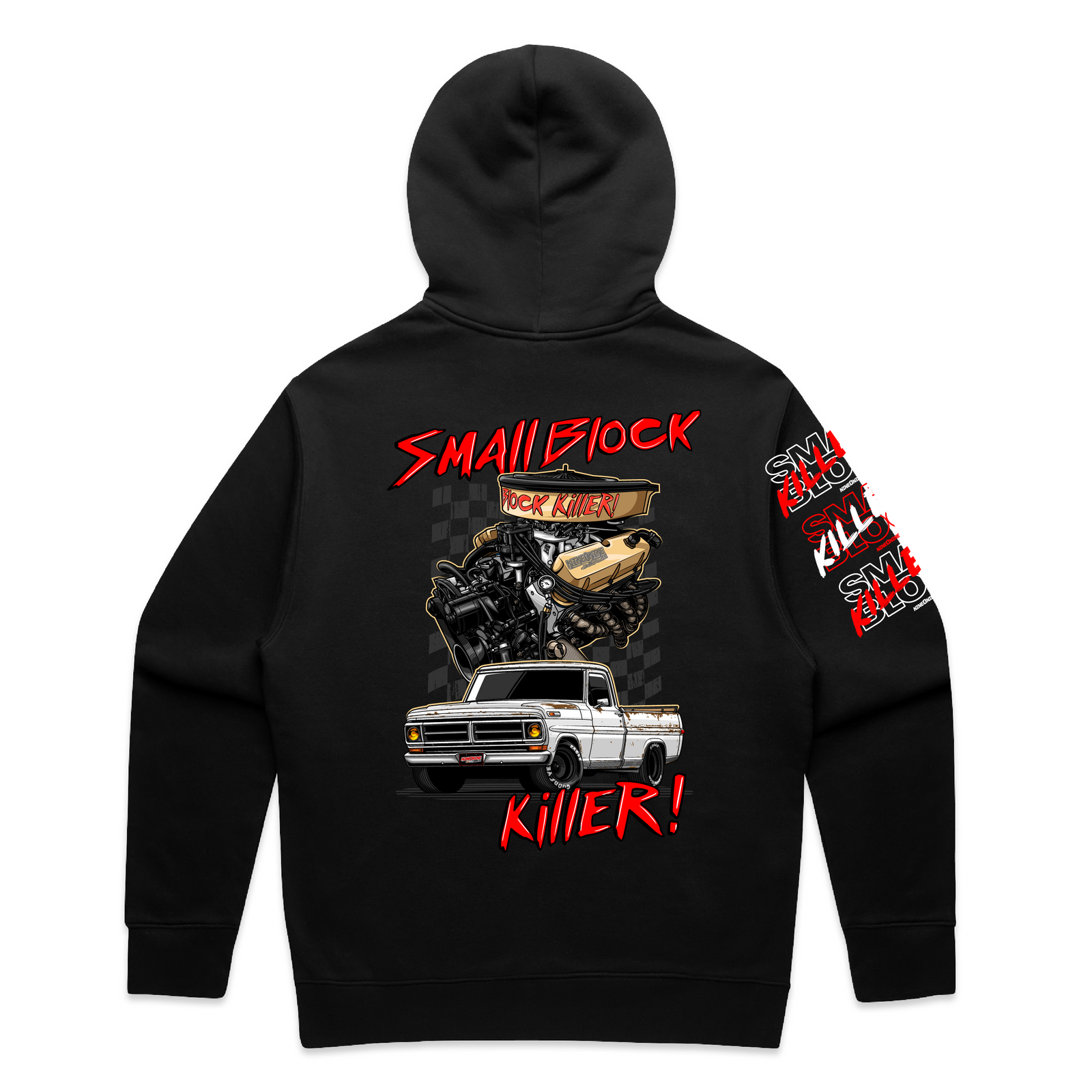 F100 Small Block Killer Hoodie! Black