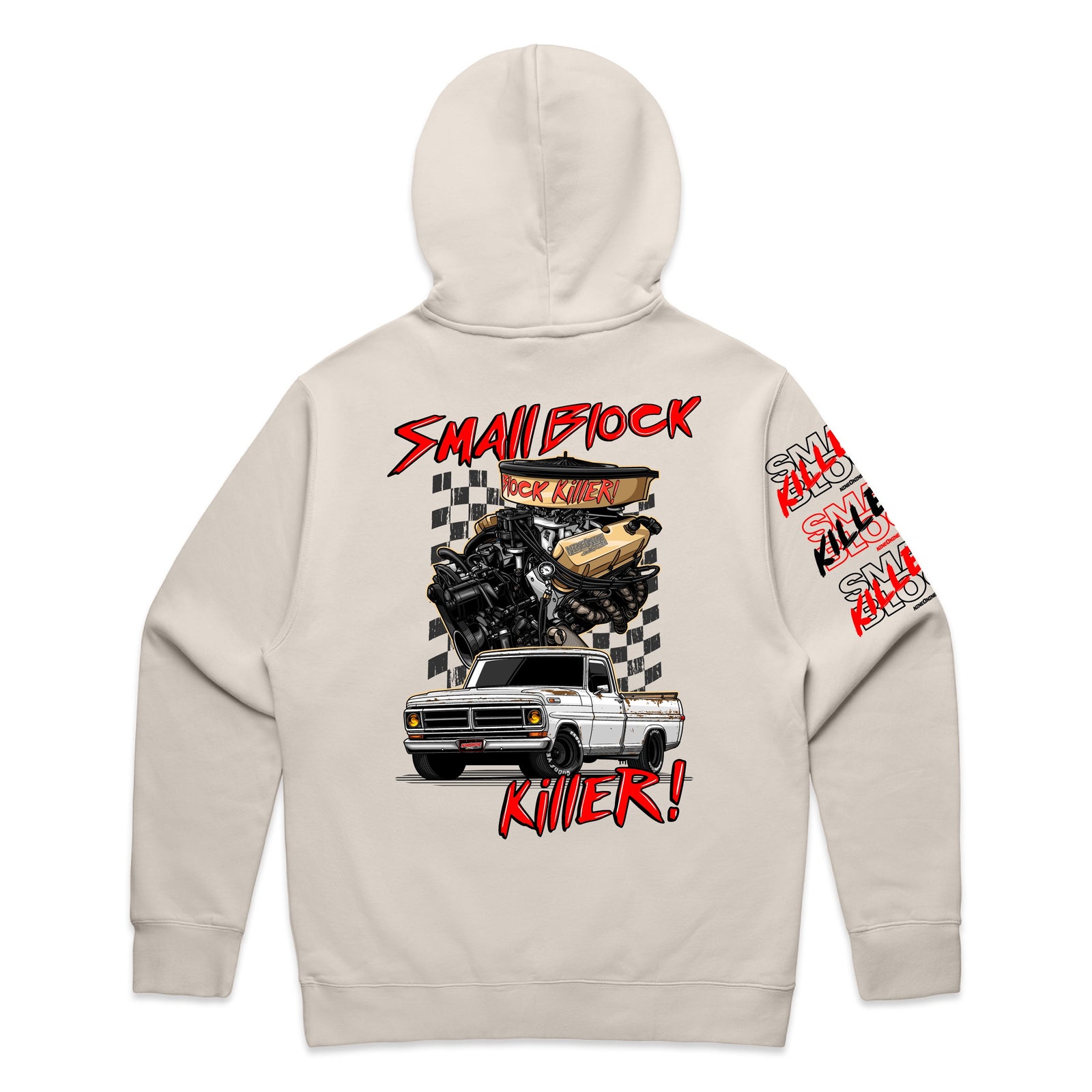 F100 Small Block Killer Hoodie! Beige